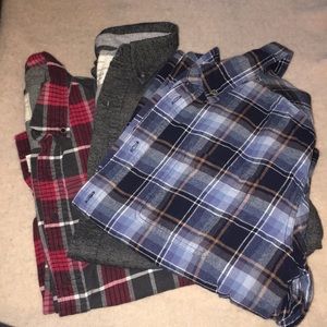 Bundle (3) men’s flannel size large